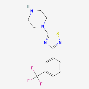 1-{3-[3-(Trifluoromethyl)phenyl]-1,2,4-thiadiazol-5-yl}piperazine