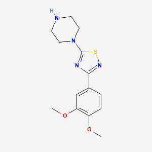 1-[3-(3,4-Dimethoxyphenyl)-1,2,4-thiadiazol-5-yl]piperazine