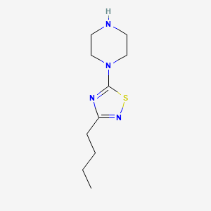 B6356054 1-(3-Butyl-1,2,4-thiadiazol-5-yl)piperazine CAS No. 1823580-40-0