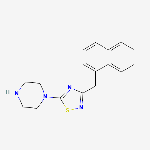 1-[3-(Naphthalen-1-ylmethyl)-1,2,4-thiadiazol-5-yl]piperazine