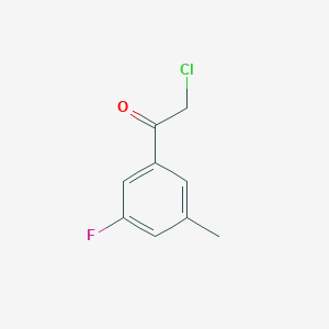 molecular formula C9H8ClFO B6356093 2-Chloro-1-(3-fluoro-5-methylphenyl)ethanone CAS No. 1352205-76-5