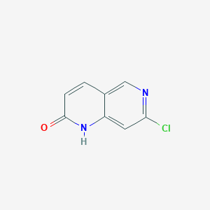 molecular formula C8H5ClN2O B6356125 7-Chloro-1,6-naphthyridin-2(1H)-one CAS No. 1345091-18-0