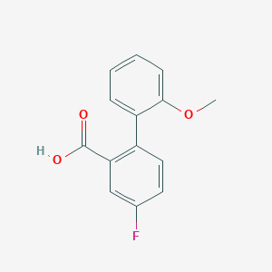 molecular formula C14H11FO3 B6356835 5-Fluoro-2-(2-methoxyphenyl)benzoic acid CAS No. 1181566-87-9