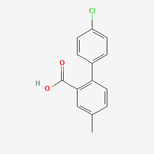 molecular formula C14H11ClO2 B6356841 2-(4-Chlorophenyl)-5-methylbenzoic acid CAS No. 537712-96-2
