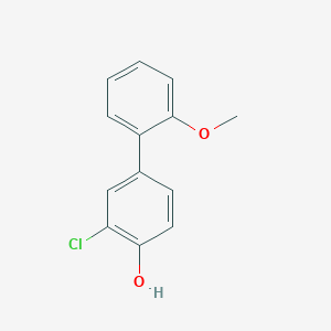 molecular formula C13H11ClO2 B6356877 2-Chloro-4-(2-methoxyphenyl)phenol CAS No. 1175861-96-7