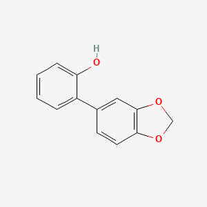 molecular formula C13H10O3 B6356921 2-(3,4-Methylenedioxyphenyl)phenol CAS No. 1175858-16-8