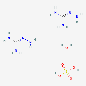 molecular formula C2H16N8O5S B6356937 Pimagedine hemisulfate hemihydrate CAS No. 5959-63-7