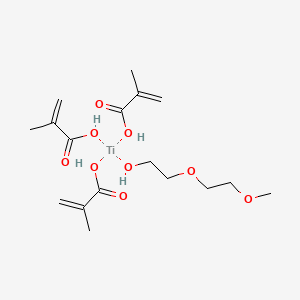 molecular formula C17H30O9Ti B6356970 Titanium trimethacrylate methoxyethoxythoxide CAS No. 99749-58-3