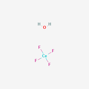 molecular formula CeF4H2O B6356974 Cerium(IV) fluoride hydrate CAS No. 60627-09-0