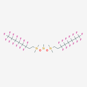 molecular formula C21H24F26O2Si3 B6356984 Bis((tridecafluoro-1,1,2,2-tetrahydrooctyl)dimethylsiloxy)methylsilane CAS No. 521069-00-1