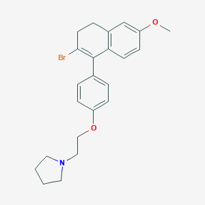 1-{2-[4-(2-Bromo-6-methoxy-3,4-dihydro-1-naphthyl)phenoxy]ethyl}pyrrolidine
