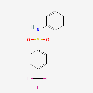 molecular formula C13H10F3NO2S B6357028 N-phenyl-4-(trifluoromethyl)benzenesulfonamide CAS No. 21718-11-6