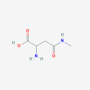 molecular formula C5H10N2O3 B6357126 2-Amino-N-methyl-succinamic acid CAS No. 757887-52-8