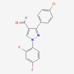 3-(4-Bromophenyl)-1-(2,4-difluorophenyl)-1H-pyrazole-4-carbaldehyde