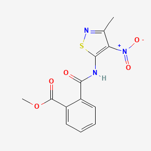 N-(3-Methyl-4-nitro-isothiazol-5-yl)-phthalamic acid methyl ester, 95%