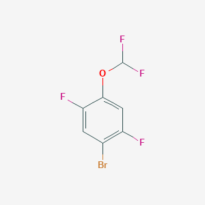 molecular formula C7H3BrF4O B6357198 1-Bromo-4-(difluoromethoxy)-2,5-difluorobenzene CAS No. 1394130-50-7