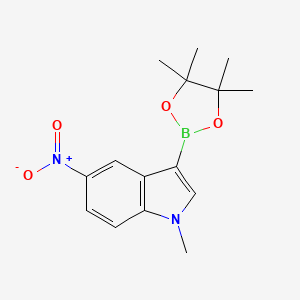 1-Methyl-5-nitro-3-(4,4,5,5-tetramethyl-1,3,2-dioxaborolan-2-yl)-1H-indole