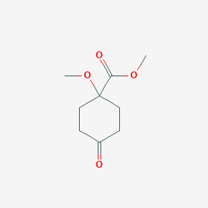 molecular formula C9H14O4 B6357291 Methyl 1-methoxy-4-oxocyclohexane-1-carboxylate CAS No. 1622928-67-9