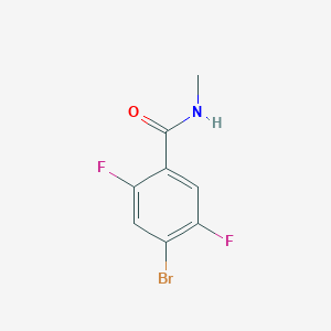 molecular formula C8H6BrF2NO B6357333 4-bromo-2,5-difluoro-N-methylbenzamide CAS No. 1621165-12-5