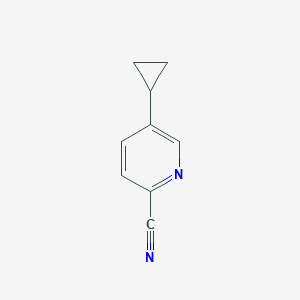 molecular formula C9H8N2 B063574 5-Cyclopropylpicolinonitrile CAS No. 188918-74-3