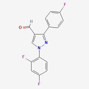 1-(2,4-Difluorophenyl)-3-(4-fluorophenyl)-1H-pyrazole-4-carbaldehyde