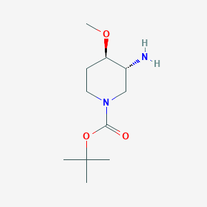 molecular formula C11H22N2O3 B6357476 tert-butyl (3R,4R)-3-amino-4-methoxy-piperidine-1-carboxylate CAS No. 2253105-53-0