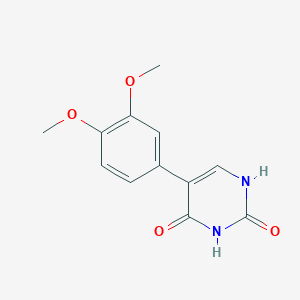 (2,4)-Dihydroxy-5-(3,4-dimethoxyphenyl)pyrimidine, 95%