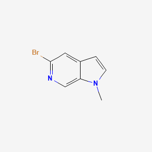 molecular formula C8H7BrN2 B6357656 5-Bromo-1-methyl-1H-pyrrolo[2,3-c]pyridine CAS No. 1369356-14-8