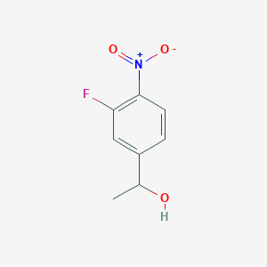 molecular formula C8H8FNO3 B6357773 1-(3-Fluoro-4-nitrophenyl)ethanol CAS No. 2006314-49-2