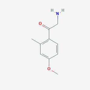 molecular formula C10H13NO2 B6357958 2-Amino-1-(4-methoxy-2-methylphenyl)ethan-1-one CAS No. 1380008-50-3