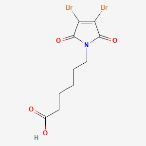 molecular formula C10H11Br2NO4 B6358058 Dibromomaleimide-C5-COOH 