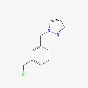 molecular formula C11H11ClN2 B6358075 1-(3-Chloromethyl-benzyl)-1H-pyrazole CAS No. 1439400-16-4
