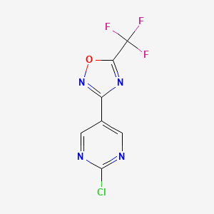 3-(2-Chloropyrimidin-5-yl)-5-(trifluoromethyl)-1,2,4-oxadiazole