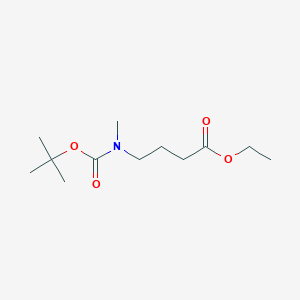 molecular formula C12H23NO4 B6358137 Ethyl 4-(tert-butoxycarbonyl(methyl)amino)butanoate CAS No. 1823330-46-6