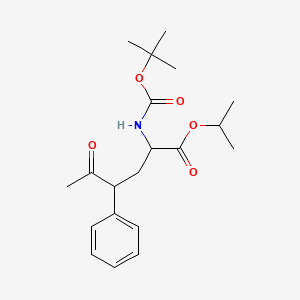 Isopropyl 2-(tert-butoxycarbonylamino)-5-oxo-4-phenyl-hexanoate