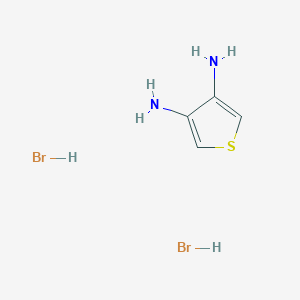 molecular formula C4H8Br2N2S B063582 Thiophene-3,4-diamine dihydrobromide CAS No. 169698-12-8