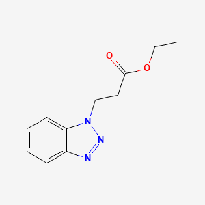 molecular formula C11H13N3O2 B6358218 Ethyl 3-(1H-1,2,3-benzotriazol-1-yl)propanoate CAS No. 69218-47-9