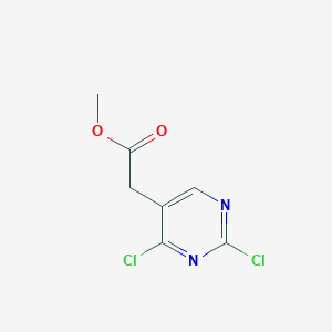 molecular formula C7H6Cl2N2O2 B6358569 Methyl 2-(2,4-dichloropyrimidin-5-yl)acetate CAS No. 1555492-66-4
