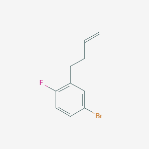 molecular formula C10H10BrF B6358653 4-Bromo-2-(but-3-en-1-yl)-1-fluorobenzene CAS No. 1555233-67-4