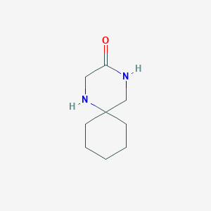 molecular formula C9H16N2O B6358695 1,4-Diazaspiro[5.5]undecan-3-one CAS No. 1547757-91-4