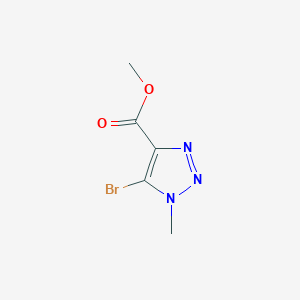 molecular formula C5H6BrN3O2 B6358711 Methyl 5-bromo-1-methyl-1H-1,2,3-triazole-4-carboxylate CAS No. 1427475-30-6