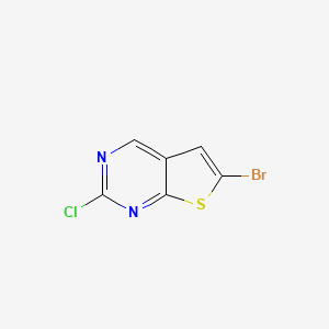 molecular formula C6H2BrClN2S B6358734 6-Bromo-2-chloro-thieno[2,3-d]pyrimidine CAS No. 1782440-51-0