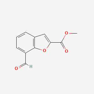 molecular formula C11H8O4 B6358760 Methyl 7-formylbenzofuran-2-carboxylate CAS No. 1780084-52-7