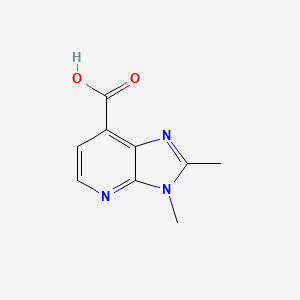 molecular formula C9H9N3O2 B6358784 2,3-dimethyl-3H-imidazo[4,5-b]pyridine-7-carboxylic acid CAS No. 1783318-98-8
