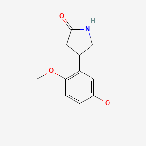 molecular formula C12H15NO3 B6358911 4-(2,5-Dimethoxyphenyl)pyrrolidin-2-one CAS No. 654633-86-0