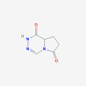molecular formula C6H7N3O2 B063590 8,8a-dihydropyrrolo[1,2-d][1,2,4]triazine-1,6(2H,7H)-dione CAS No. 182482-37-7