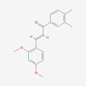 B6359023 (2E)-3-(2,4-Dimethoxyphenyl)-1-(3,4-dimethylphenyl)prop-2-en-1-one CAS No. 903676-80-2
