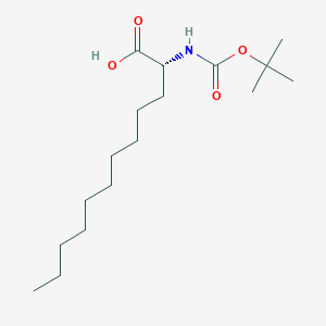 molecular formula C17H33NO4 B6359193 Boc-D-2Ado-OH CAS No. 1821791-33-6