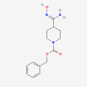 molecular formula C14H19N3O3 B6359340 benzyl 4-[(Z)-N'-hydroxycarbamimidoyl]piperidine-1-carboxylate CAS No. 161609-85-4