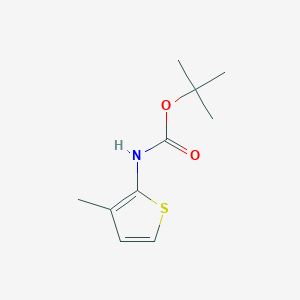 molecular formula C10H15NO2S B063594 tert-Butyl (3-methylthiophen-2-yl)carbamate CAS No. 194809-05-7